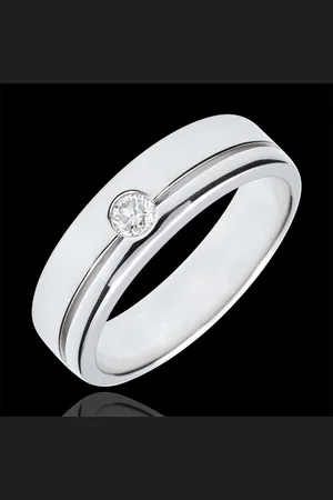 Edenly Trouwring Olympia Diamant - Groot model - - 9 karaat goud