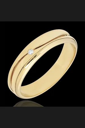 Edenly Trouwring Liefde voor Heren - 18 karaat - Diamant 0.022 karaa
