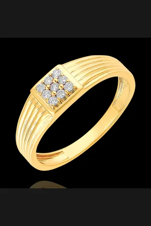 Edenly Ring Chiaroscuro - Pavé Zegelring - 18 karaat en diamanten