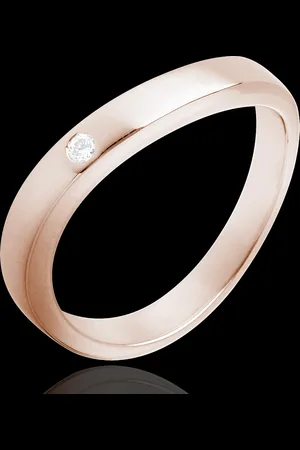 Edenly Trouwring Diamant Prachtige Golf - 18 karaat goud