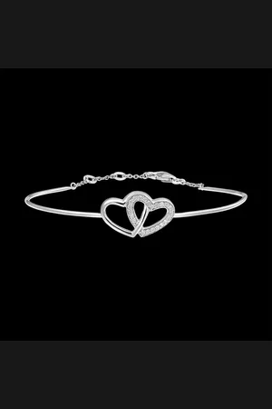 Edenly Bedelarmband Kostbaar Geheim - Harten van Geliefden - 18 karaat witgou