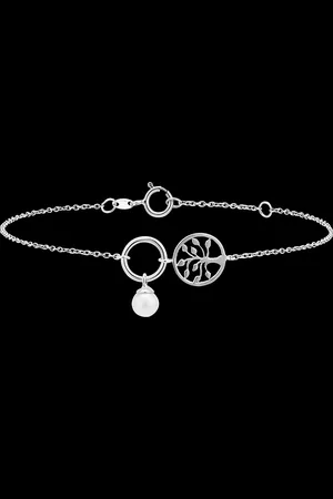 Edenly Overvloed armband - Levensboom - 9 karaat en parel