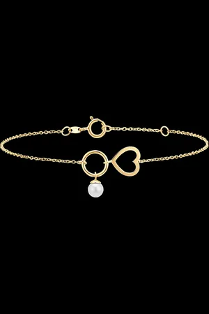 Edenly Overvloed armband - Hart - 18 karaat en parel