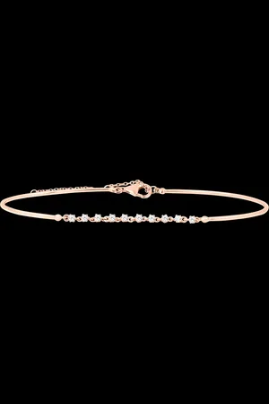 Edenly Slanke Armband - 9 karaat met diamanten