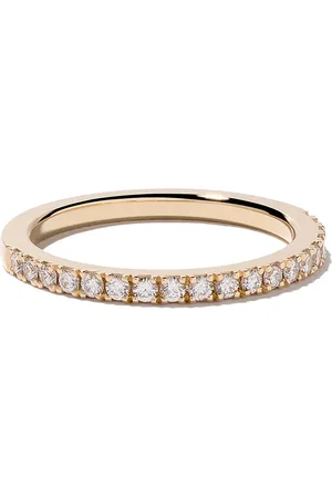De Beers 18kt geelgouden DB Classic ring met diamant