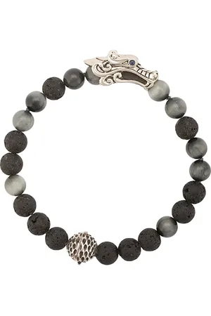 John Hardy Armband met Naga graniet en saffier glas