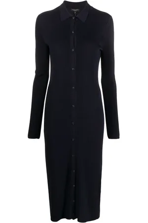 RAG&BONE Blousejurk met visgraat patroon