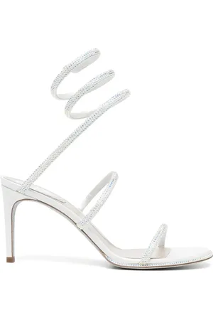 RENE CAOVILLA 80 mm sandalen met bandjes en stras