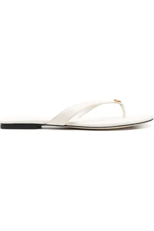Tory Burch Classic leren teenslippers