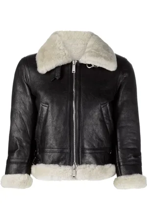 Dsquared2 Cropped shearling jacket