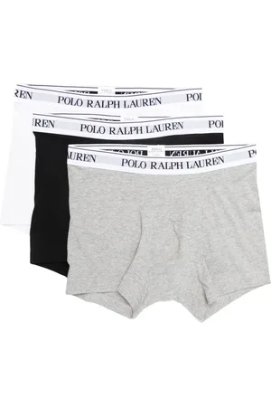 Ralph Lauren Drie katoenen boxershorts met logoband
