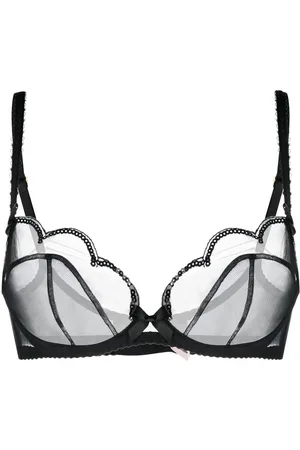 Agent Provocateur Caity sheer-panelled Satin Bra - Farfetch
