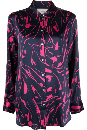 ASCENO Zijden pyjamashirt