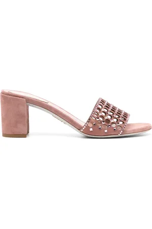 RENE CAOVILLA Ginger 60mm suède muiltjes