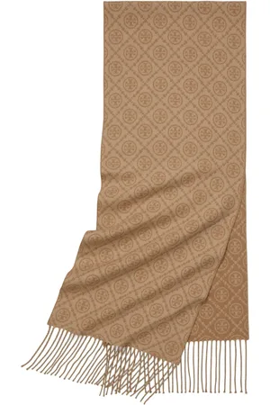 Tory Burch Classic grote sjaal met monogram