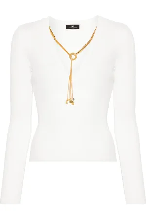 Elisabetta Franchi Geribbelde trui
