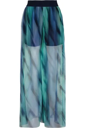 Armani Exchange Broek met wijde pijpen