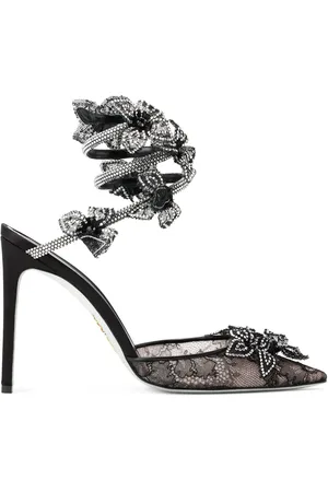 RENE CAOVILLA Floriane 105 pumps met kant
