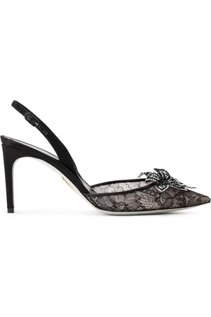 RENE CAOVILLA Floriane pumps met kant