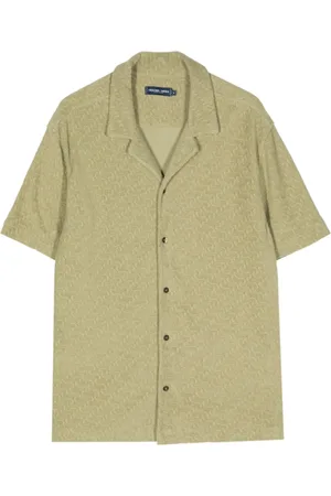 Frescobol Carioca Katoenen badstof overhemd met jacquard