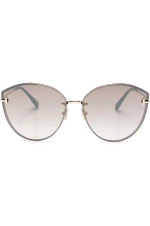 Tom Ford Evangeline zonnebril met oversized montuur
