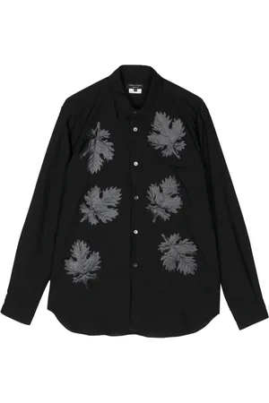 Comme des Garçons Overhemd met bladapplicatie