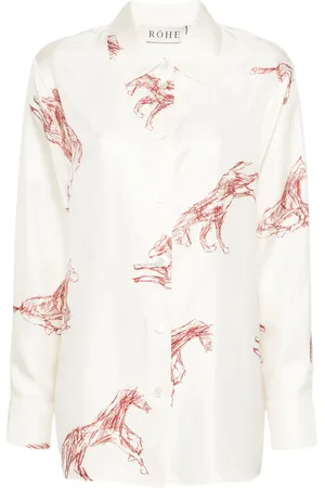 Rohe Bellpoint Horse zijden blouse