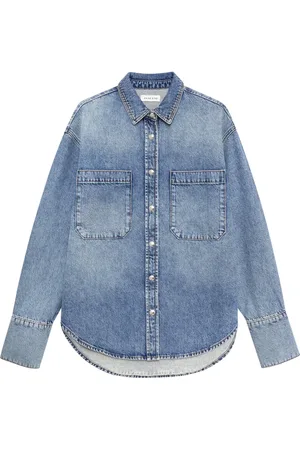 ANINE BING Dante denim blouse