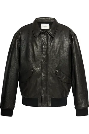 Saint Laurent Leren bomberjack
