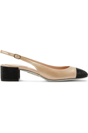 RENE CAOVILLA 40 mm Kristen slingback pumps