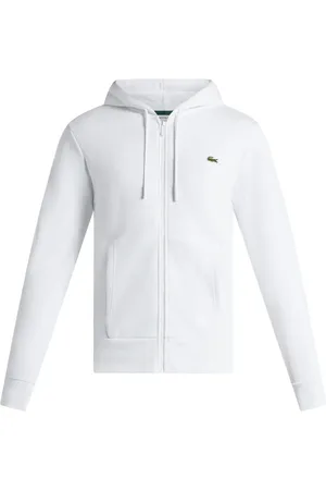 Lacoste Sweater met logopatch en rits