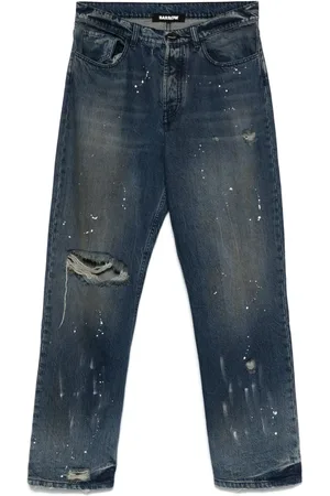BARROW Jeans met verfspatten