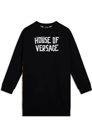 VERSACE Jurk met lange mouwen en logoprint