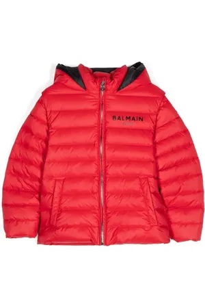 Balmain Gewatteerd jack met logoprint