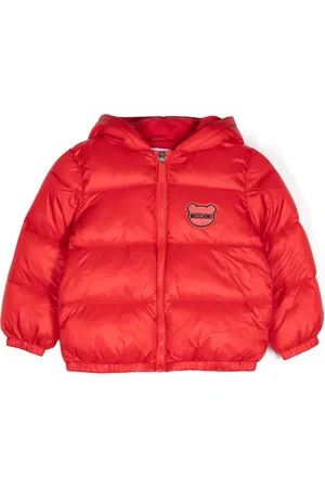 Moschino Gewatteerd jack met logopatch
