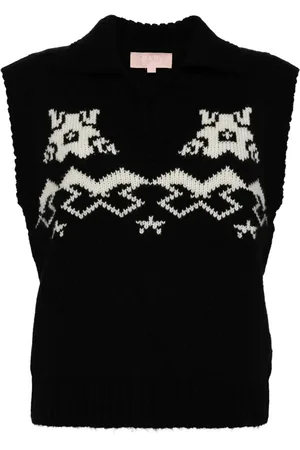 BAPY Intarsia gebreide spencer