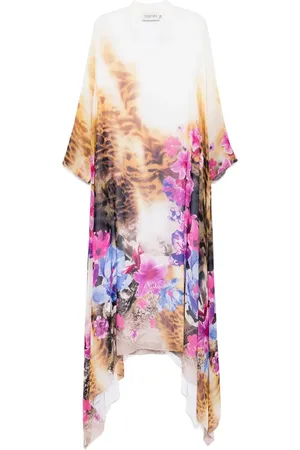 Tessitura Body Couture Jurk met bloemenprint