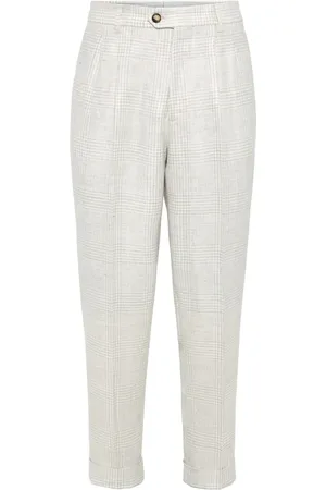 Brunello Cucinelli Broek met geplooid detail