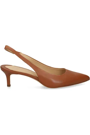 Ralph Lauren 50mm Leren slingback pumps