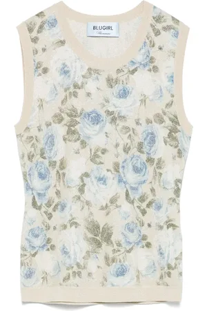 Blugirl Fijngebreide lurex top