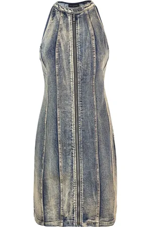Daily paper Denim jurk met verwassen effect