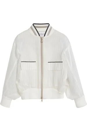 Brunello Cucinelli Gestreept bomberjack