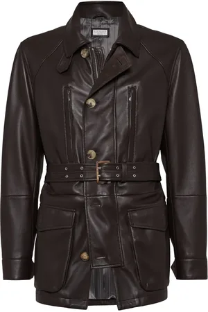 Brunello Cucinelli Leren parka