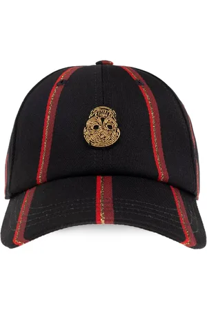 Alexander McQueen Honnkbalpet met doodskoppatch