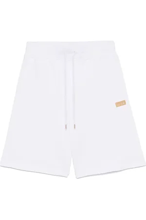 VERSACE Shorts met logoplakkaat