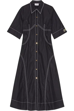 Ganni Blousejurk met contrasterende afwerking