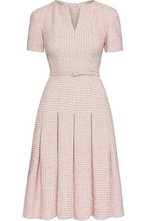 Oscar de la Renta Geruite tweed midi