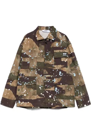 Msgm Shirt met camouflageprint