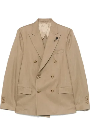 LARDINI Blazer met broche