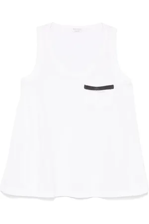 Brunello Cucinelli Tanktop met borstzak